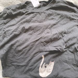 RIPNDIP black upside down lord nermal pocket tee